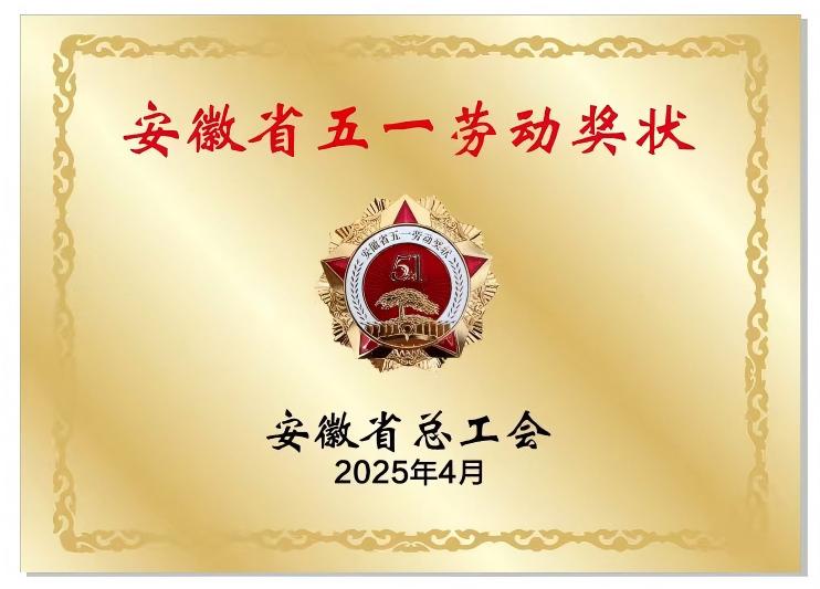 安徽省五一劳动奖状